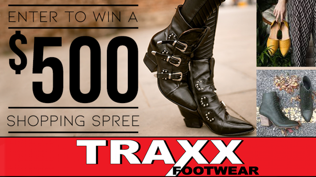 Traxx Footwear $500 Shopping Spree!